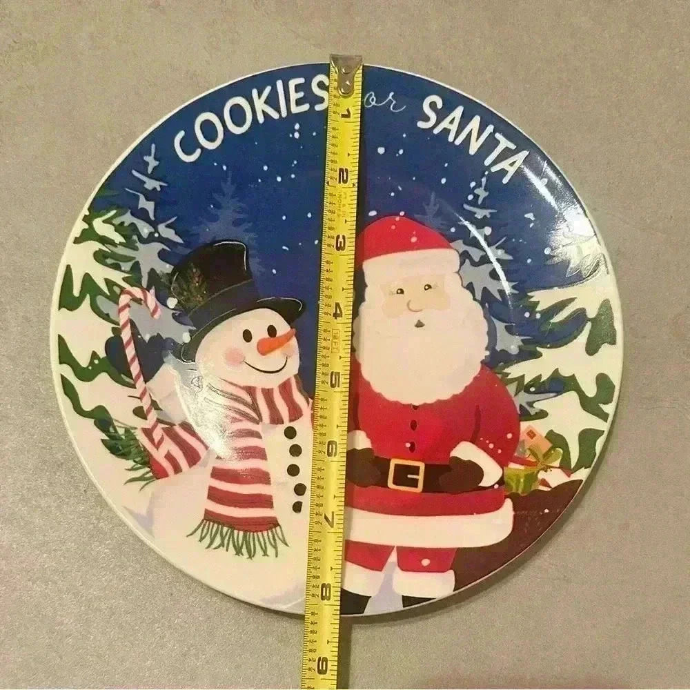 Royal Norfolk~ Cookies for Santa 8” Plate NEW Stoneware NICE! - Picture 6 of 6